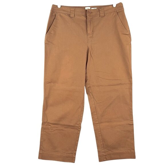 A new day Women's Rust Pants Size 14 Stretch Relaxed Fit Straight Leg High Rise - Picture 1 of 12